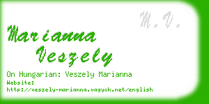 marianna veszely business card